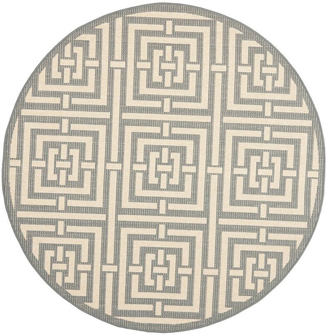 Safavieh Courtyard Cy6937 - 65 Grey / Cream Rugs - Safavieh - cy6937 - 65 - 5r