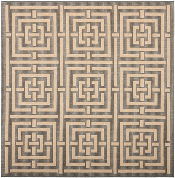 Safavieh Courtyard Cy6937 - 65 Grey / Cream Rugs - Safavieh - cy6937 - 65 - 7sq