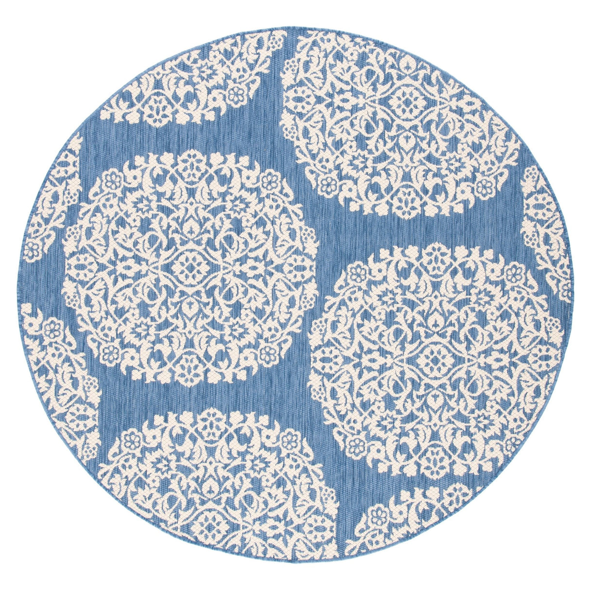 Safavieh Courtyard Cy6962 - 23321 Blue/Ivory Rugs - Safavieh - cy6962 - 23321 - 7r