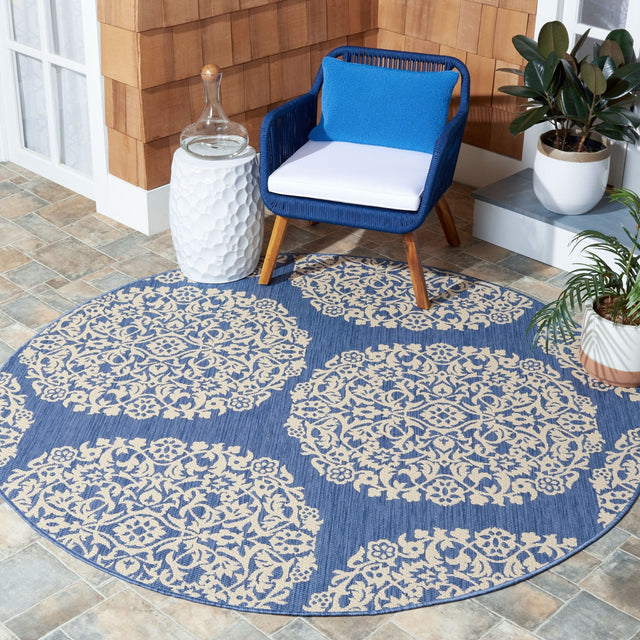 Safavieh Courtyard Cy6962 - 23321 Blue/Ivory Rugs - Safavieh - cy6962 - 23321 - 7r
