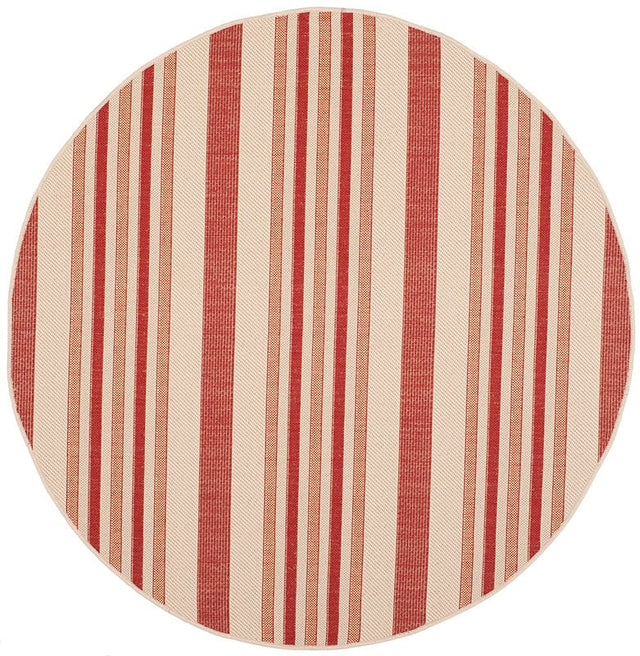 Safavieh Courtyard Cy7062 - 238A21 Beige / Red Rugs - Safavieh - cy7062 - 238a21 - 5r