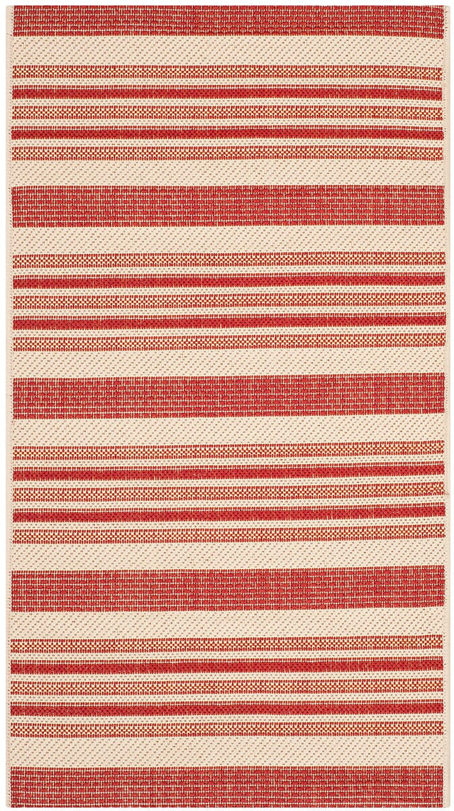 Safavieh Courtyard Cy7062 - 238A21 Beige / Red Rugs - Safavieh - cy7062 - 238a21 - 5r