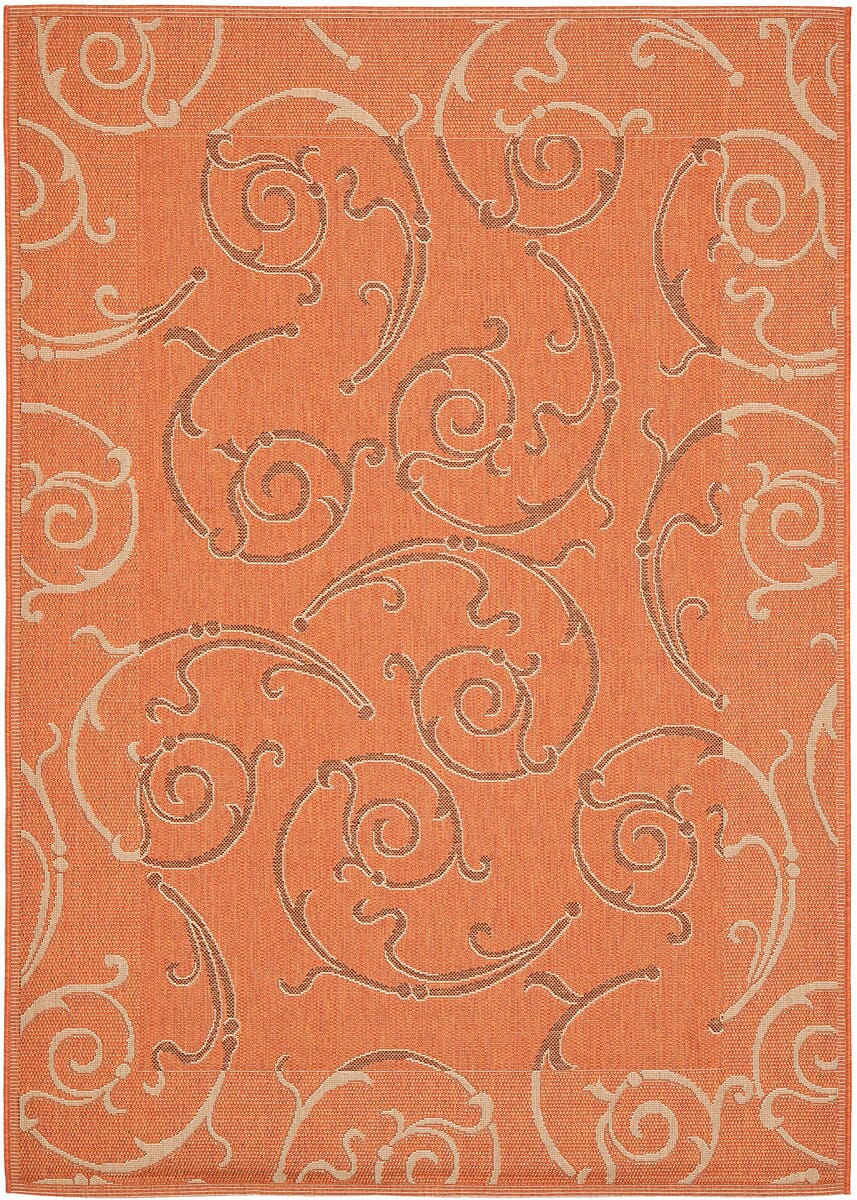 Safavieh Courtyard Cy7108 - 21A7 Terracotta / Cream Rugs - Safavieh - cy7108 - 21a7 - 3