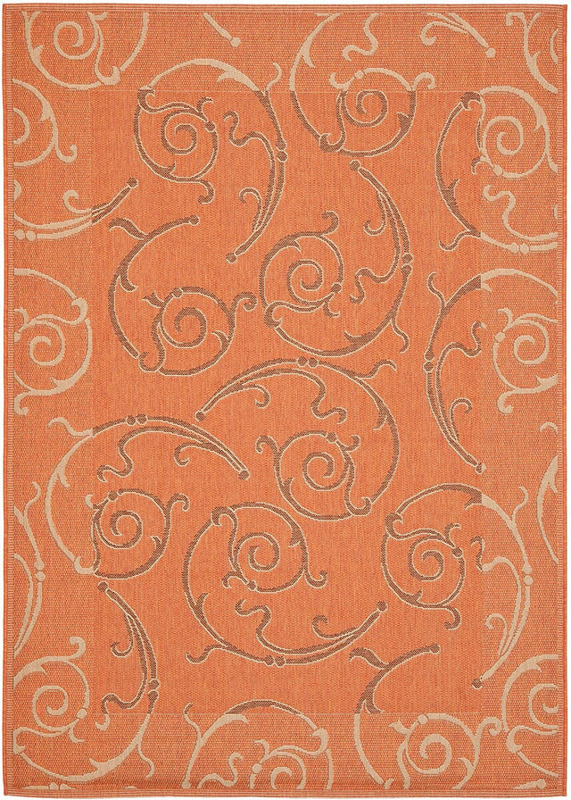 Safavieh Courtyard Cy7108 - 21A7 Terracotta / Cream Rugs - Safavieh - cy7108 - 21a7 - 3