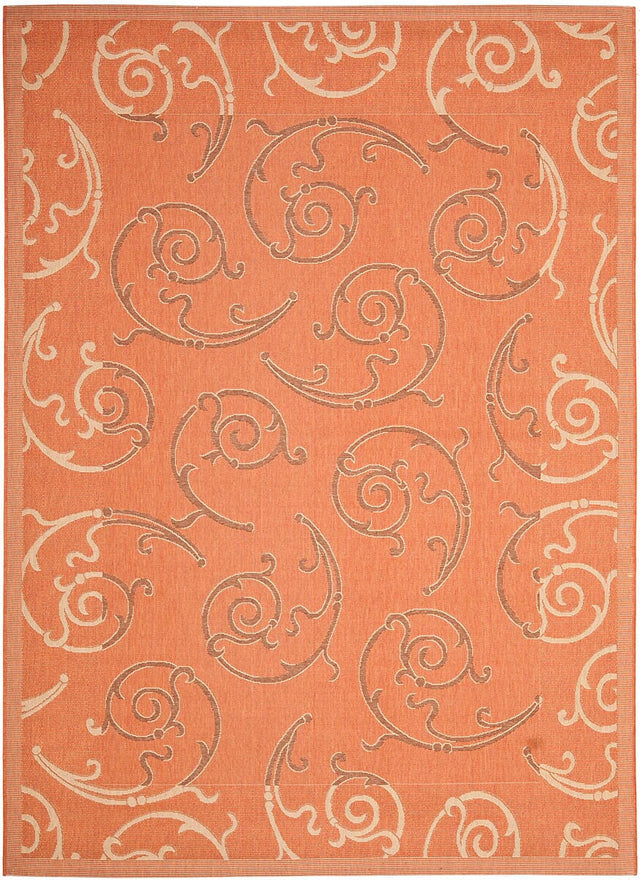 Safavieh Courtyard Cy7108 - 21A7 Terracotta / Cream Rugs - Safavieh - cy7108 - 21a7 - 3