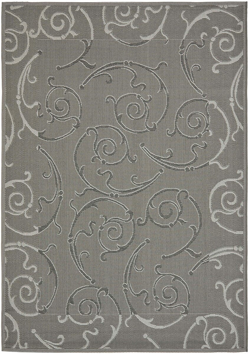 Safavieh Courtyard Cy7108 - 87A5 Anthracite / Light Grey Rugs - Safavieh - cy7108 - 87a5 - 3