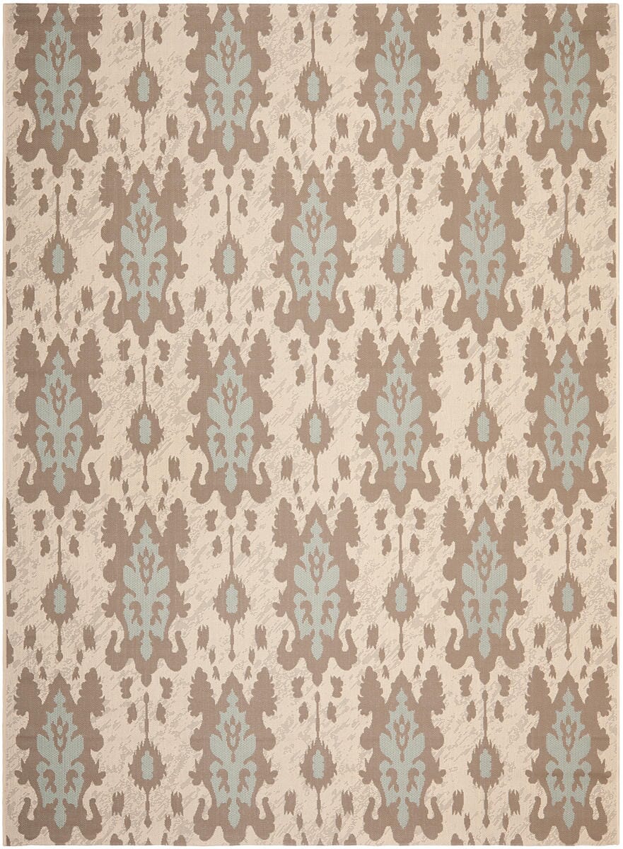 Safavieh Courtyard Cy7276 - 79A18 Beige Dark Beige / Aqua Weft Rugs - Safavieh - cy7276 - 79a18 - 38