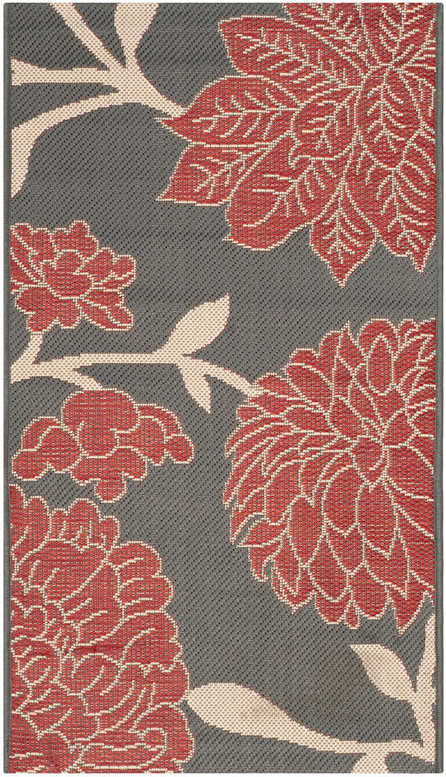 Safavieh Courtyard Cy7321 - 246A11 Anthracite / Beige Rugs - Safavieh - cy7321 - 246a11 - 2