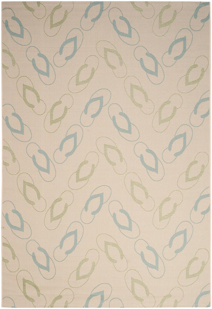 Safavieh Courtyard Cy7420 - 213A24 Beige / Aqua Rugs - Safavieh - cy7420 - 213a24 - 3