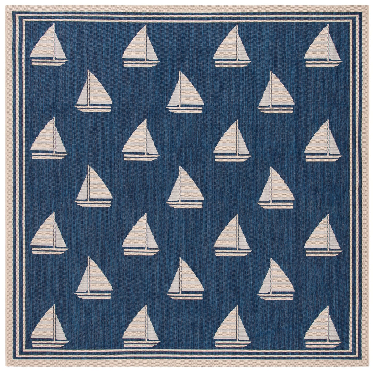 Safavieh Courtyard Cy7422 Navy/Beige Rug - Safavieh - cy7422 - 258a22 - 7sq