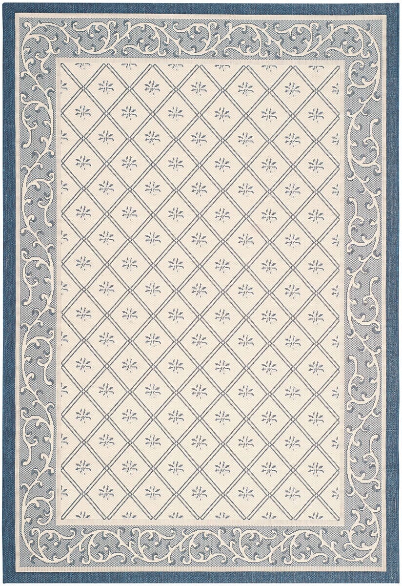 Safavieh Courtyard Cy7427 - 258A22 Beige / Navy Rugs - Safavieh - cy7427 - 258a22 - 3