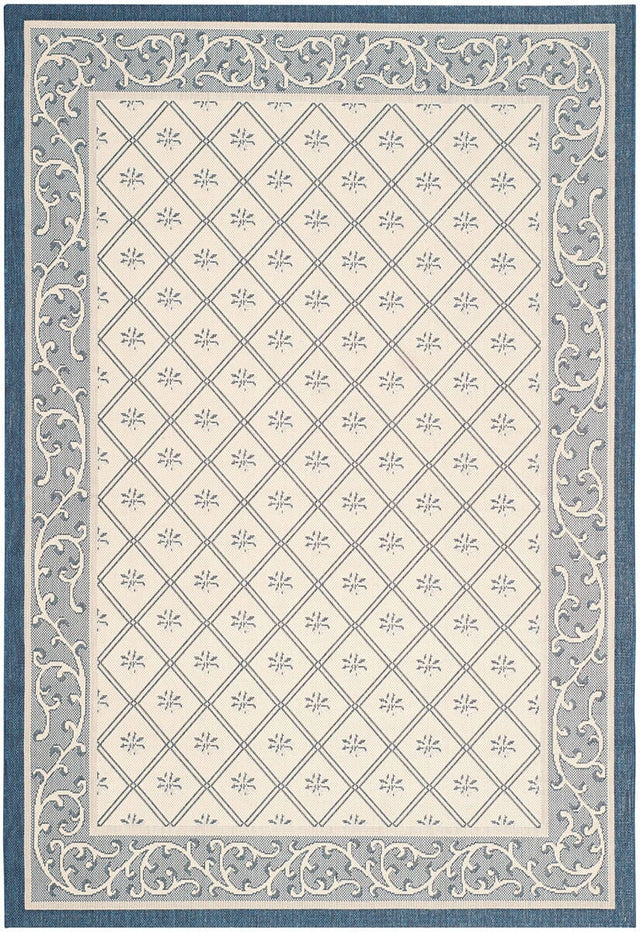Safavieh Courtyard Cy7427 - 258A22 Beige / Navy Rugs - Safavieh - cy7427 - 258a22 - 3