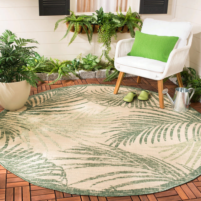 Safavieh Courtyard Cy7557 - 32212 Beige/Green Rugs - Safavieh - cy7557 - 32212 - 7r