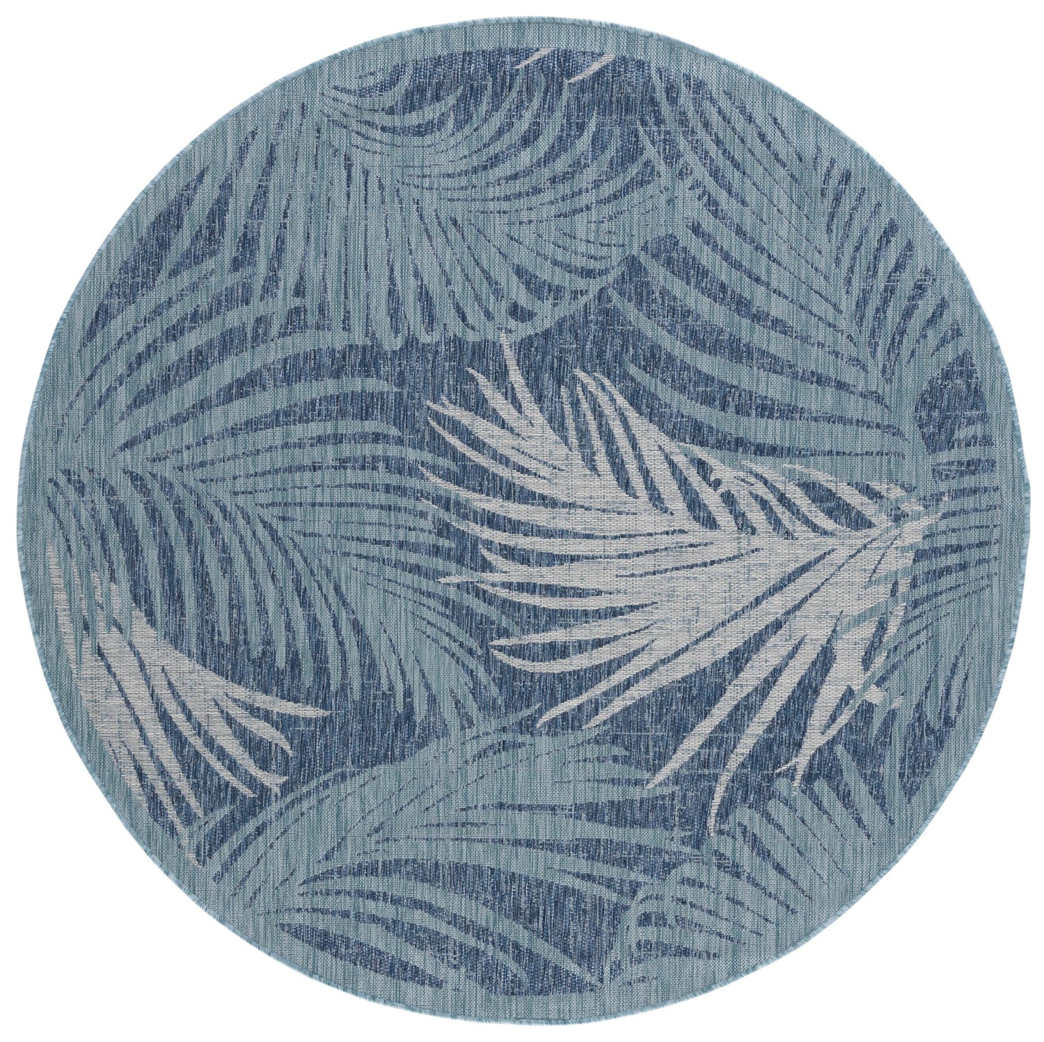 Safavieh Courtyard Cy7557 - 39421 Aqua/Navy Rug - Safavieh - cy7557 - 39421 - 7r