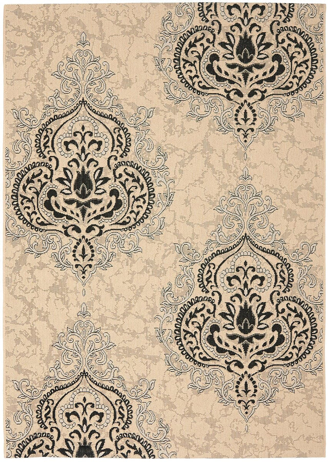 Safavieh Courtyard Cy7926 - 16A22 Creme / Black Rugs - Safavieh - cy7926 - 16a22 - 2