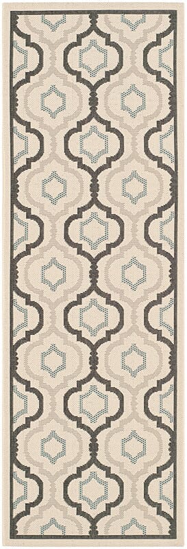 Safavieh Courtyard Cy7938 - 256A21 Beige / Black Rugs - Safavieh - cy7938 - 256a21 - 27