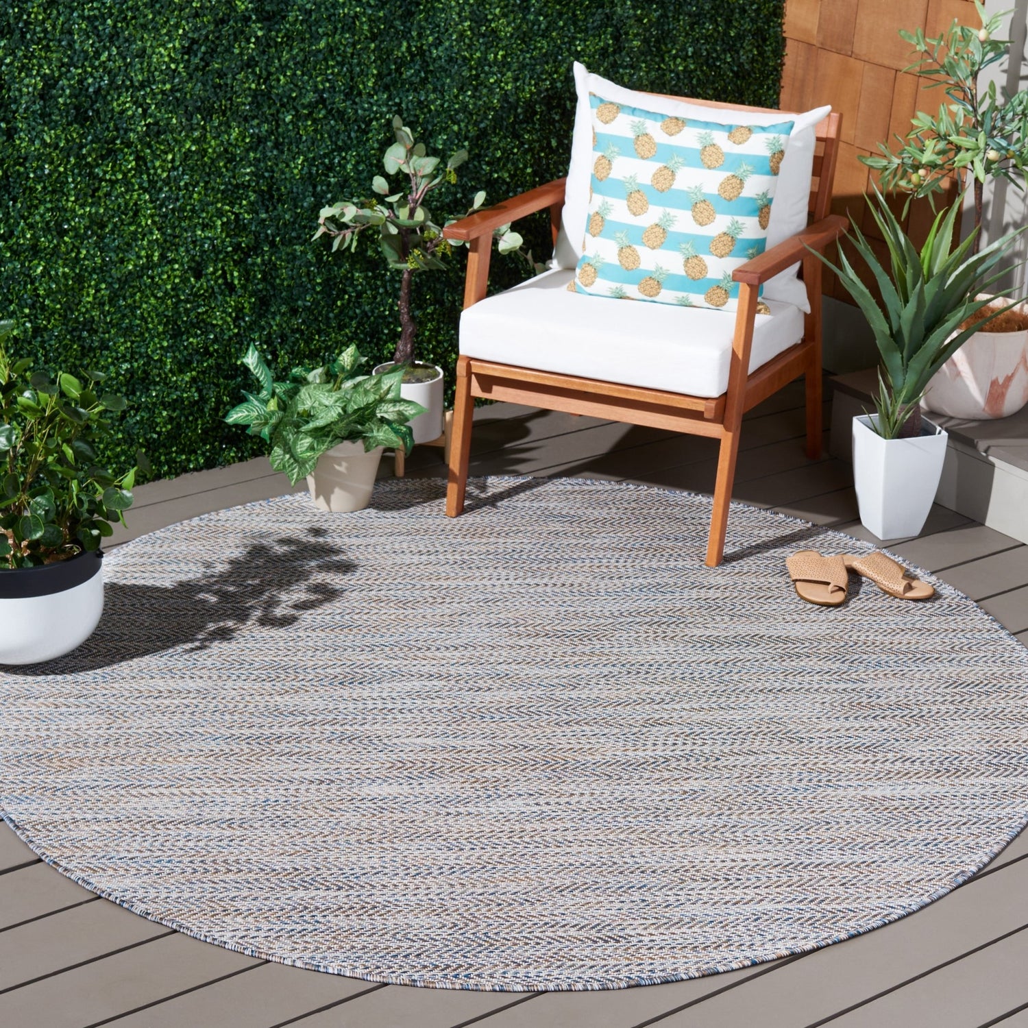 Safavieh Courtyard Cy8022 - 59221 Ivory Blue/Beige Rug - Safavieh - cy8022 - 59221 - 7r