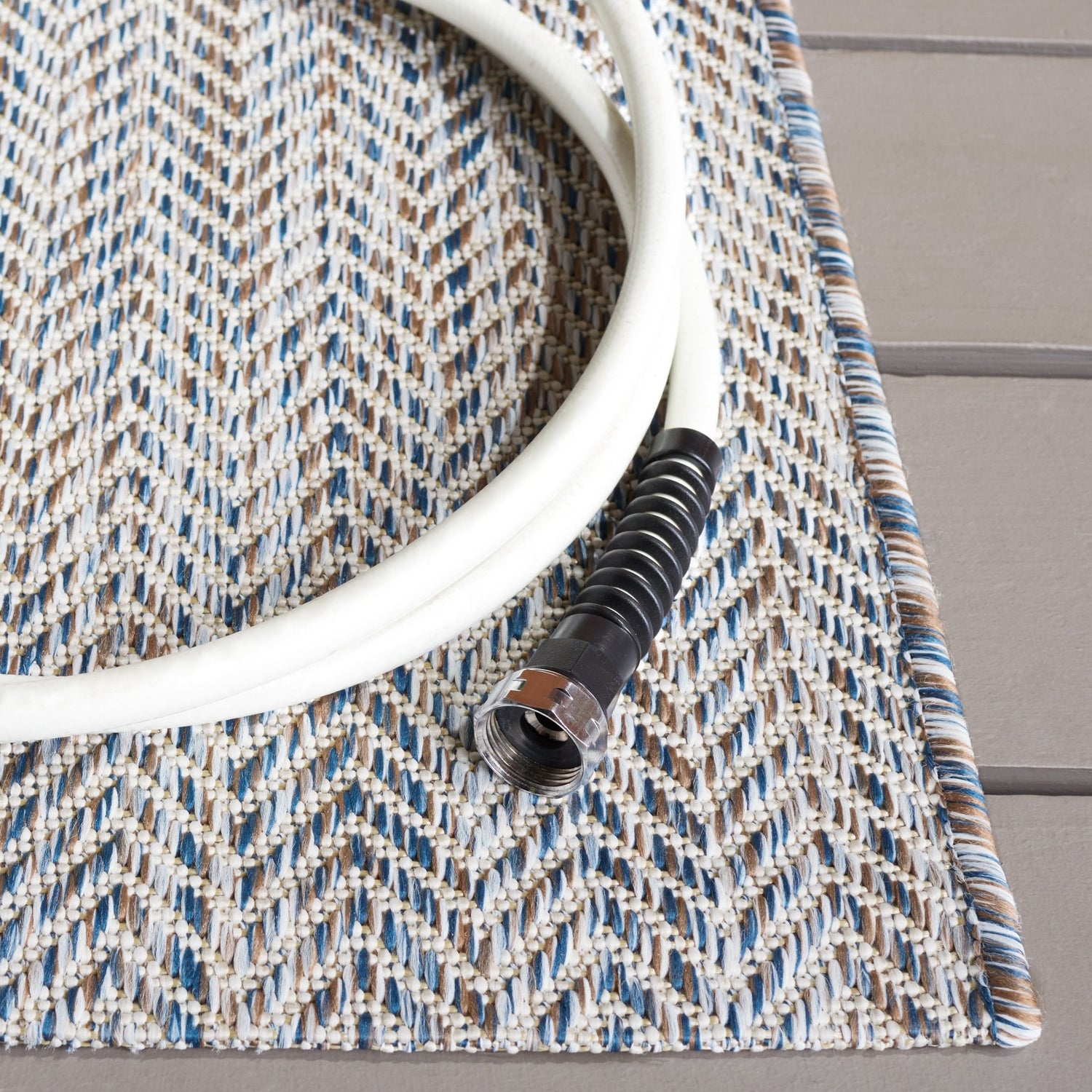 Safavieh Courtyard Cy8022 - 59221 Ivory Blue/Beige Rug - Safavieh - cy8022 - 59221 - 7r