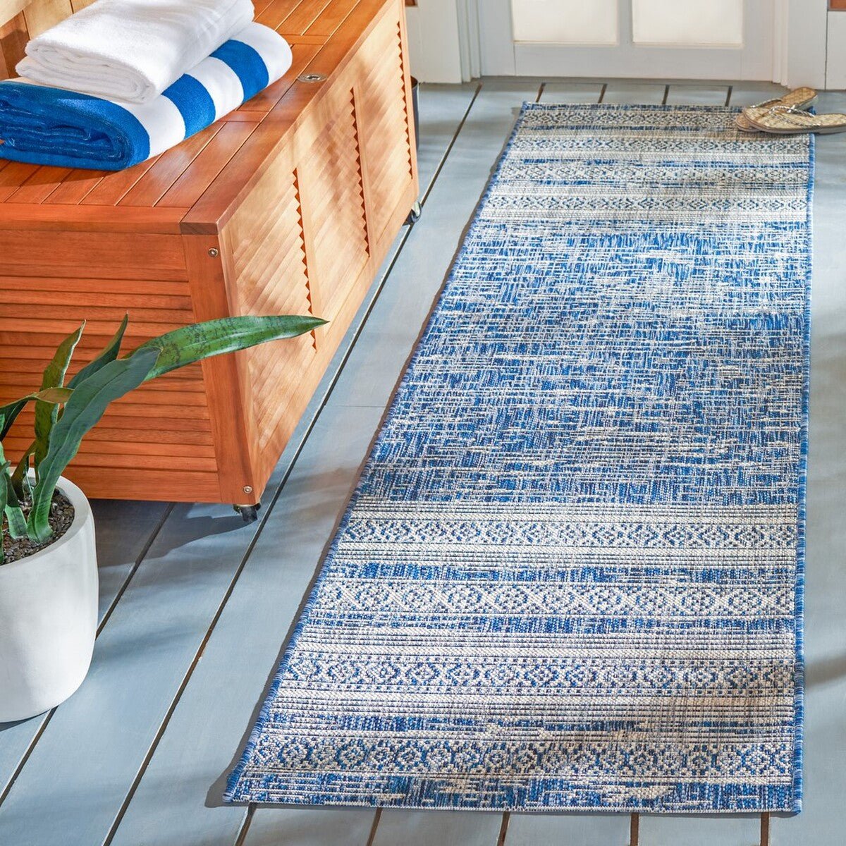 Safavieh Courtyard Cy8061 - 36821 Navy/Grey Rugs - Safavieh - cy8061 - 36821 - 4