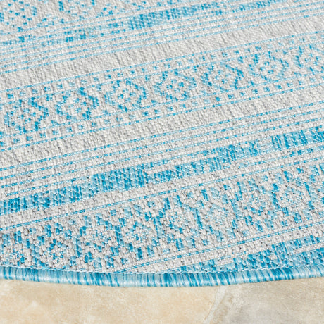 Safavieh Courtyard Cy8061 Aqua/Grey Rug - Safavieh - cy8061 - 37121 - 2
