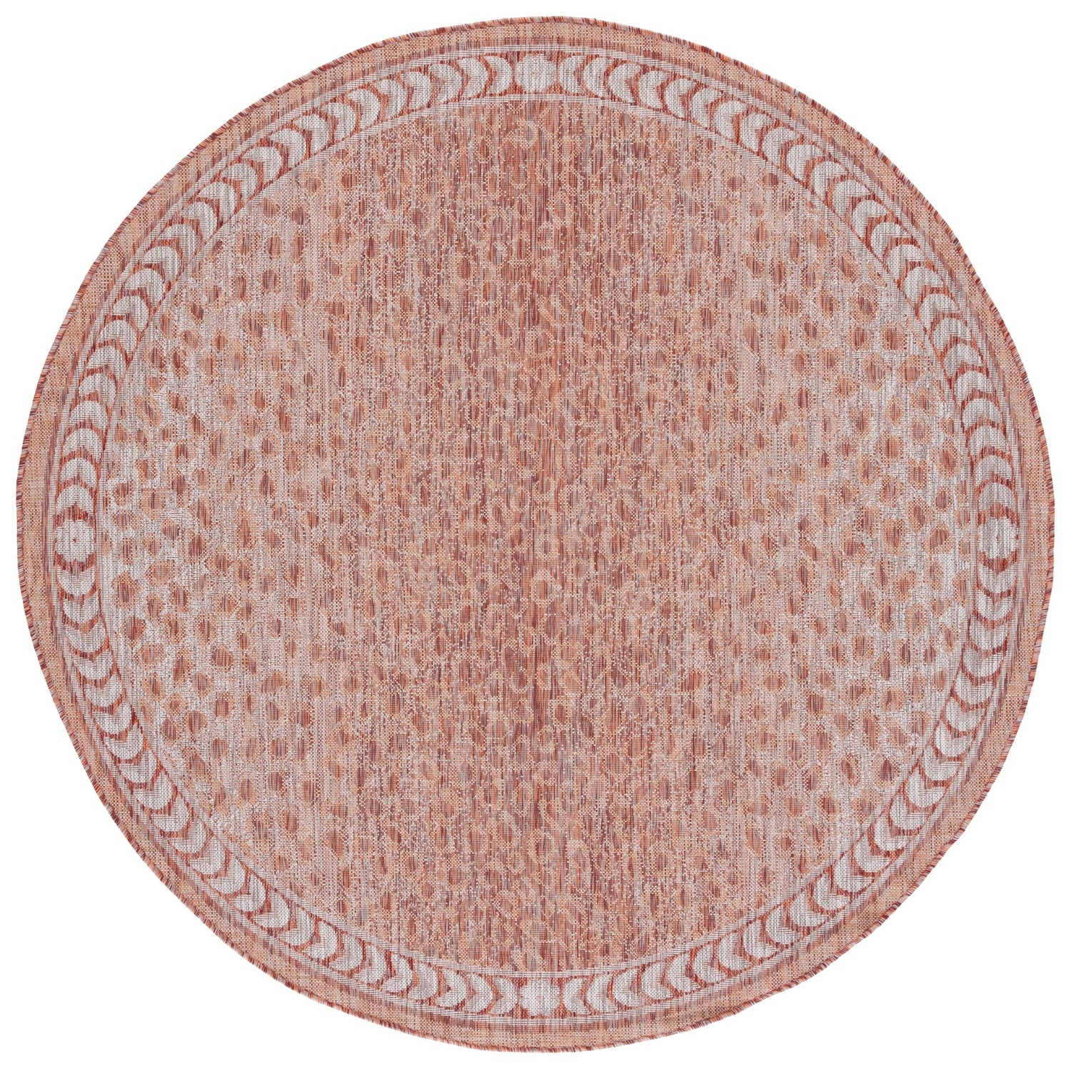 Safavieh Courtyard Cy8100 Rust/Beige Rug - Safavieh - cy8100 - 36512 - 7r