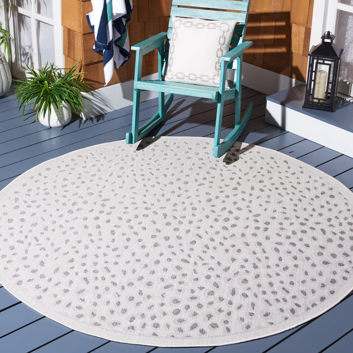 Safavieh Courtyard Cy8104 Ivory/Grey Rug - Safavieh - cy8104 - 53712 - 7r