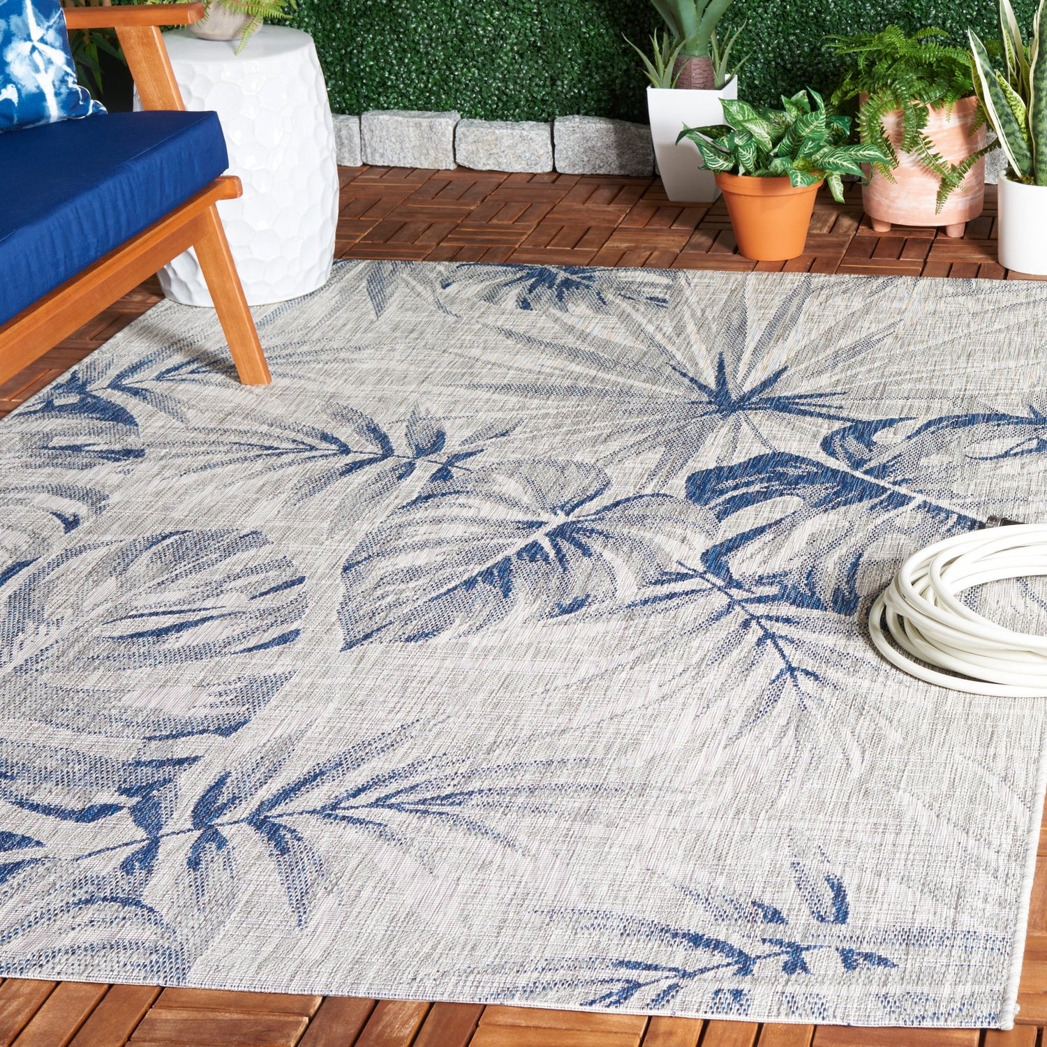 Safavieh Courtyard Cy8127 - 368 Grey/Navy Rug - Safavieh - cy8127 - 368 - 4