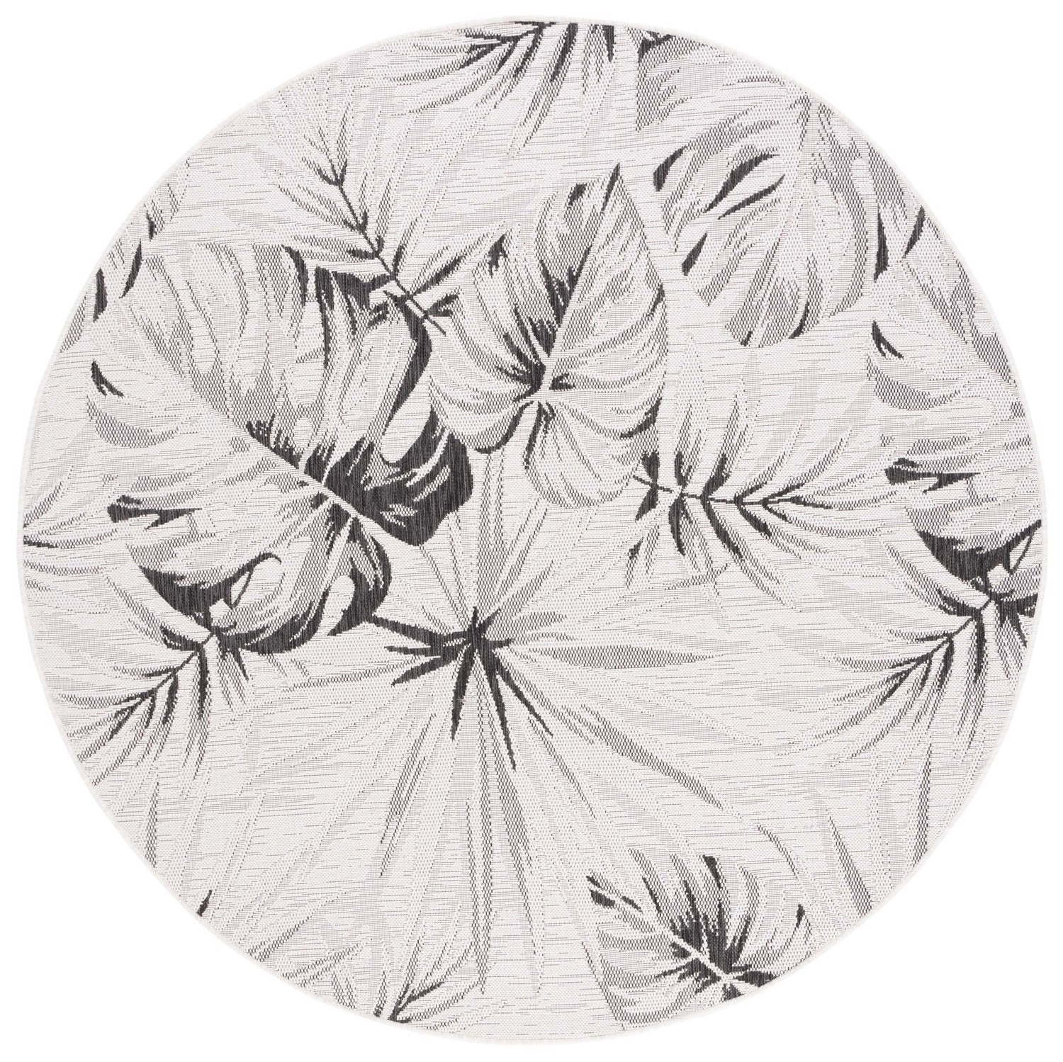 Safavieh Courtyard Cy8127 - 537 Ivory/Black Rug - Safavieh - cy8127 - 537 - 7r