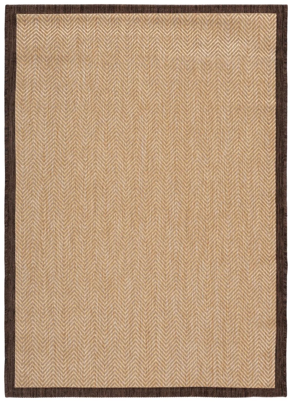 Safavieh Courtyard 4'-0" x 5'-7" Rug in Natural / Brown