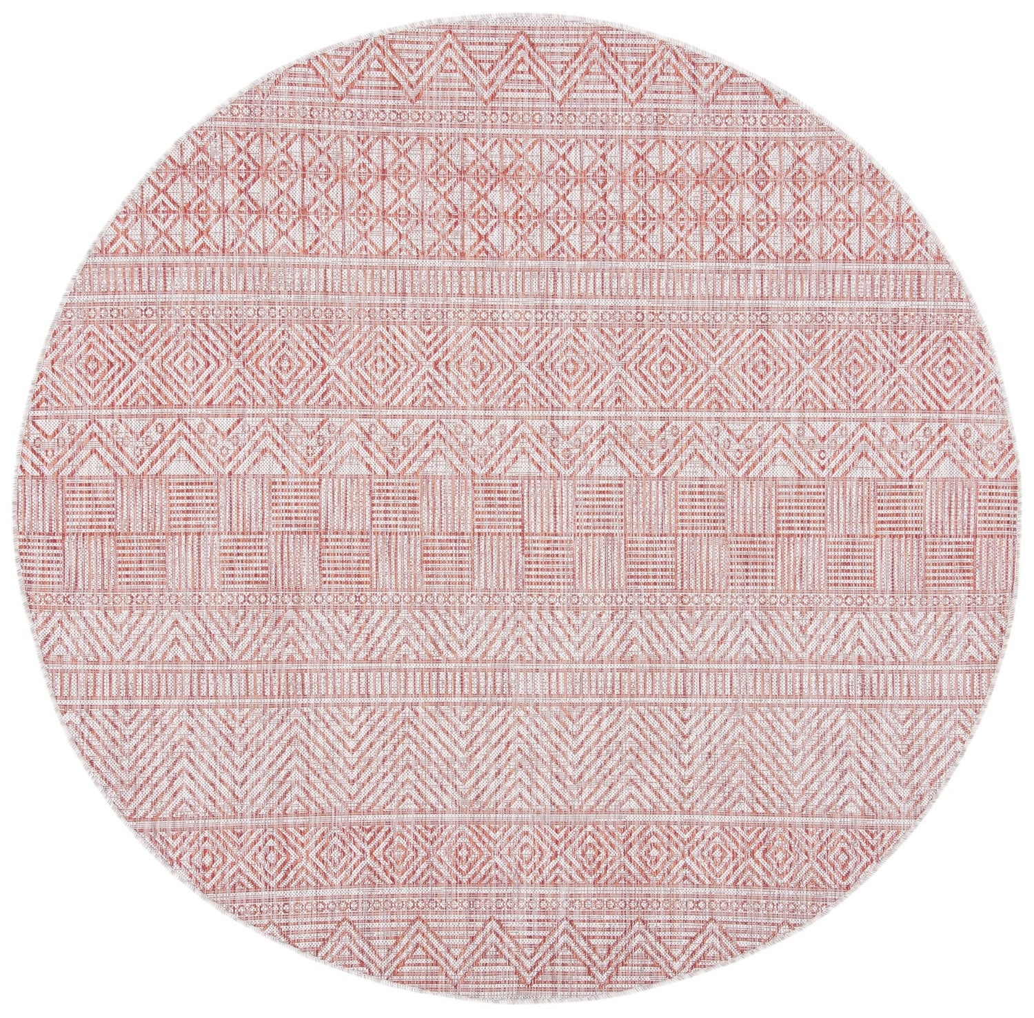 Safavieh Courtyard Cy8196 - 36512 Beige/Rust Rugs - Safavieh - cy8196 - 36512 - 7r