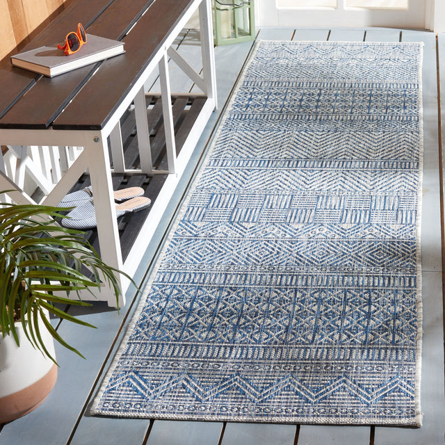 Safavieh Courtyard Cy8196 - 36812 Grey/Navy Rugs - Safavieh - cy8196 - 36812 - 4r
