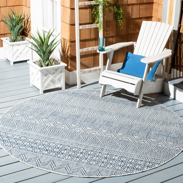 Safavieh Courtyard Cy8196 - 36812 Grey/Navy Rugs - Safavieh - cy8196 - 36812 - 4r