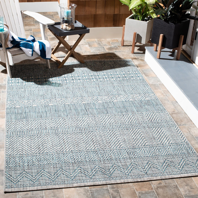 Safavieh Courtyard Cy8196 - 37112 Light Grey/Aqua Rugs - Safavieh - cy8196 - 37112 - 2