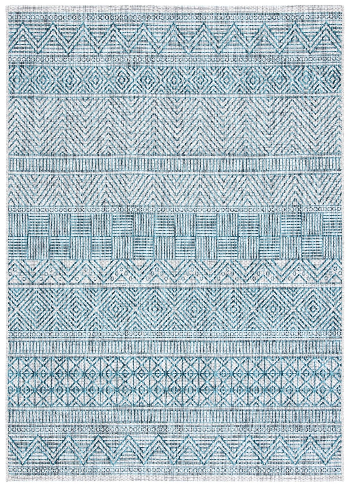 Safavieh Courtyard Cy8196 - 37212 Grey/Teal Rugs - Safavieh - cy8196 - 37212 - 2