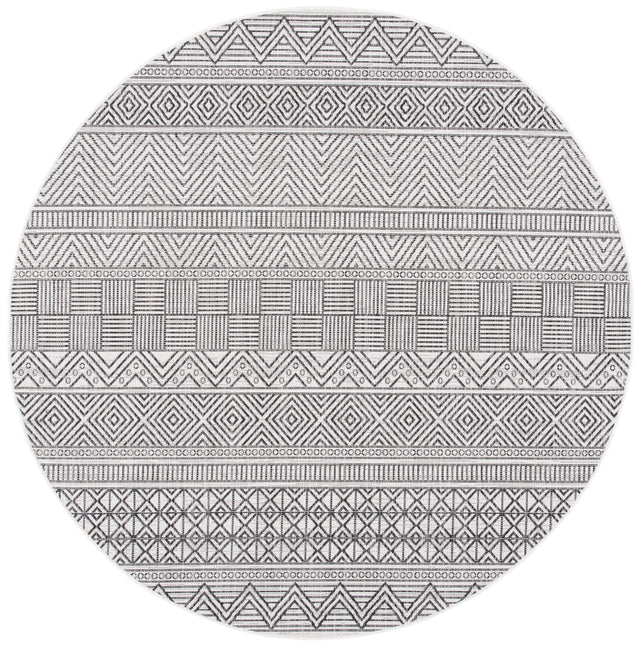 Safavieh Courtyard Cy8196 - 53712 Ivory/Black Rugs - Safavieh - cy8196 - 53712 - 7r