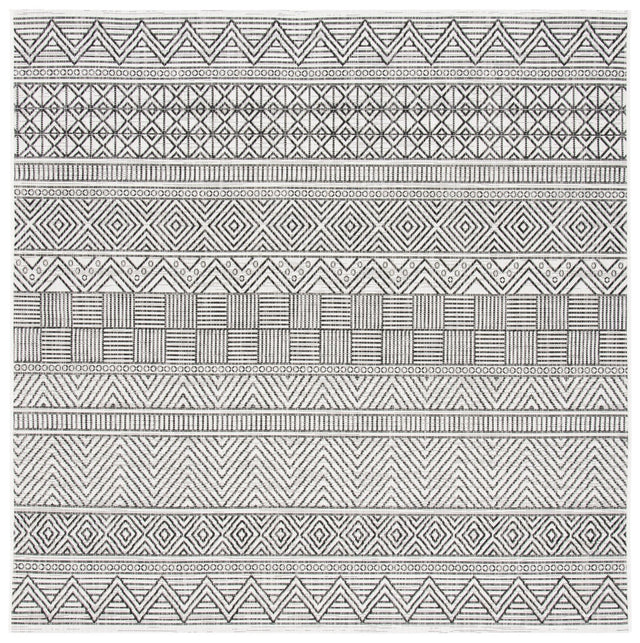Safavieh Courtyard Cy8196 - 53712 Ivory/Black Rugs - Safavieh - cy8196 - 53712 - 7sq