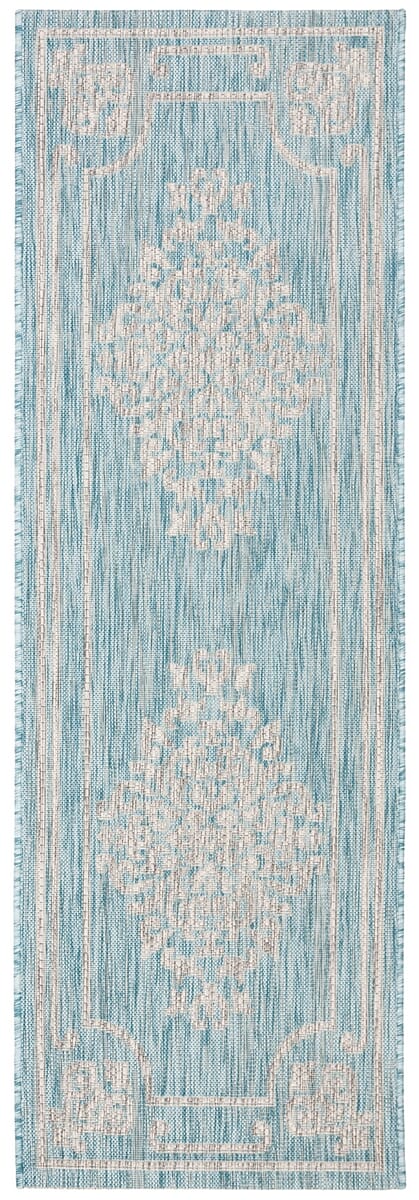 Safavieh Courtyard Cy8212 - 37121 Aqua / Grey Rugs - Safavieh - cy8212 - 37121 - 27