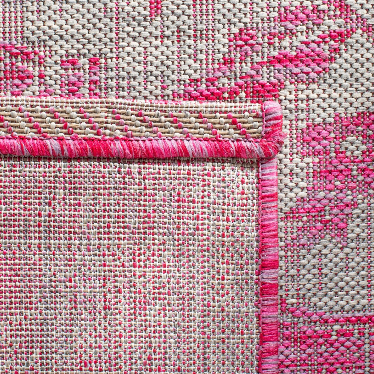 Safavieh Courtyard Cy8231 - 39712 Fuchsia/Grey Rugs - Safavieh - cy8231 - 39712 - 7r