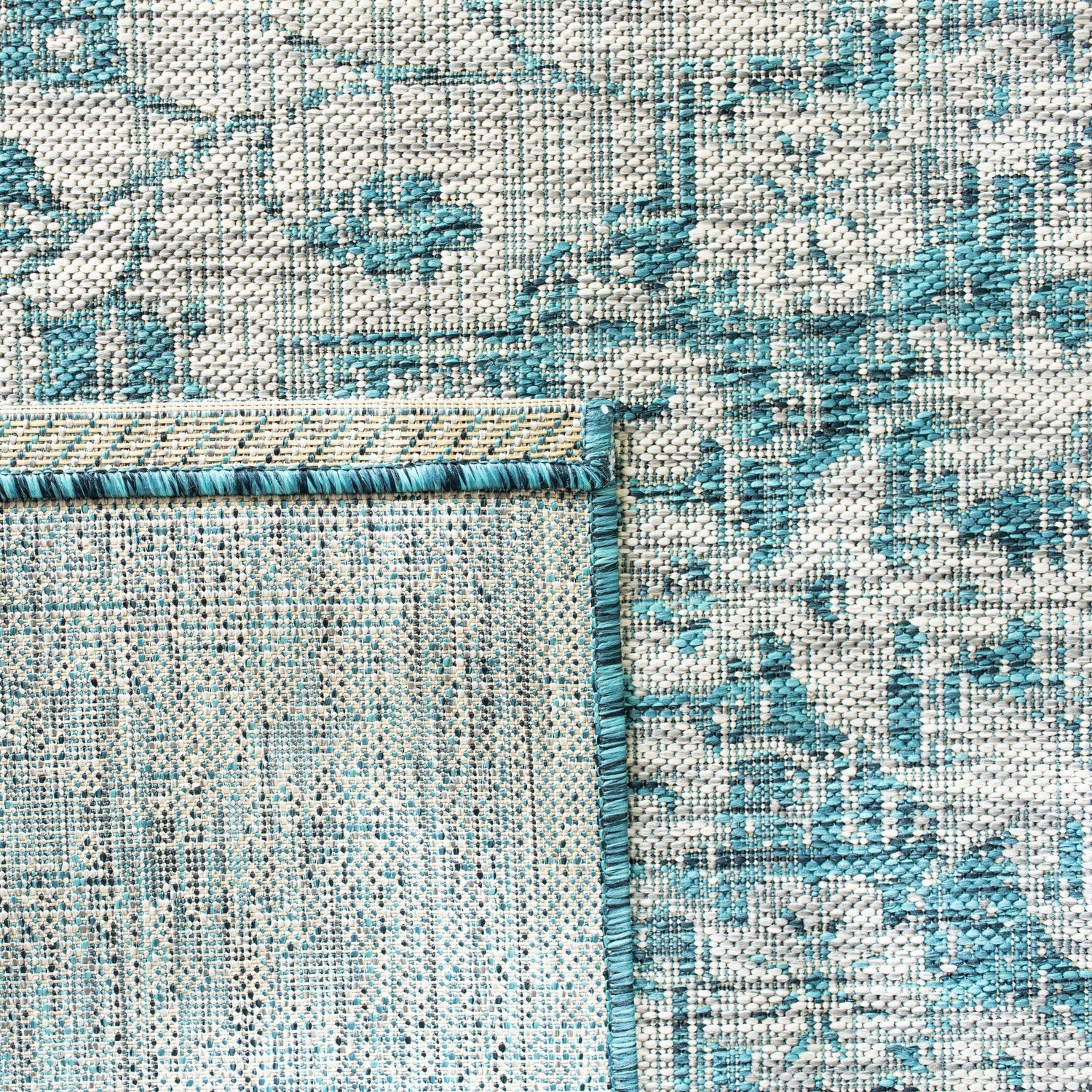 Safavieh Courtyard Cy8231 Grey/Blue Rug - Safavieh - cy8231 - 37212 - 7r