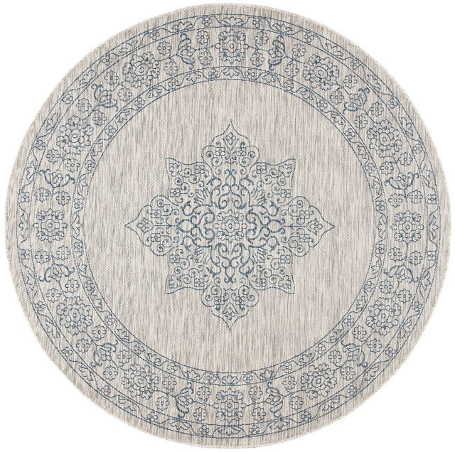 Safavieh Courtyard Cy8232 - 36812 Grey/Navy Rugs - Safavieh - cy8232 - 36812 - 7r