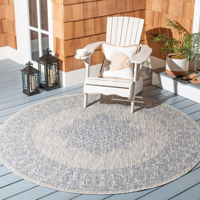 Safavieh Courtyard Cy8232 - 36812 Grey/Navy Rugs - Safavieh - cy8232 - 36812 - 7r
