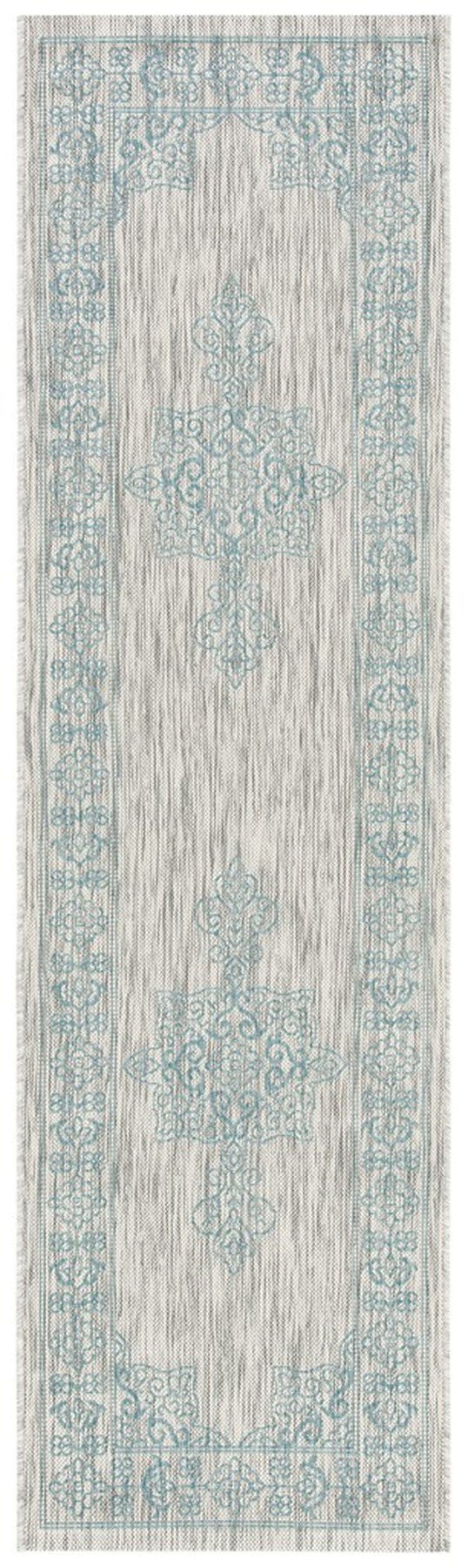 Safavieh Courtyard Cy8232 - 37112 Grey/Aqua Rugs - Safavieh - cy8232 - 37112 - 28