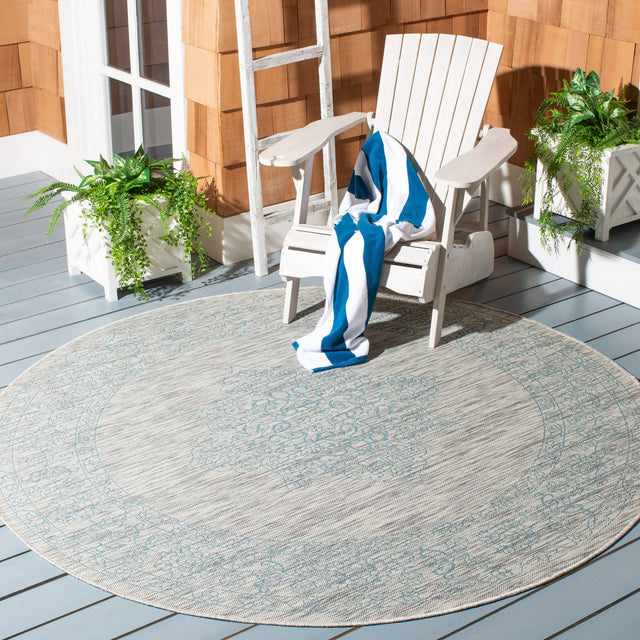Safavieh Courtyard Cy8232 Grey/Aqua Rug - Safavieh - cy8232 - 37112 - 27