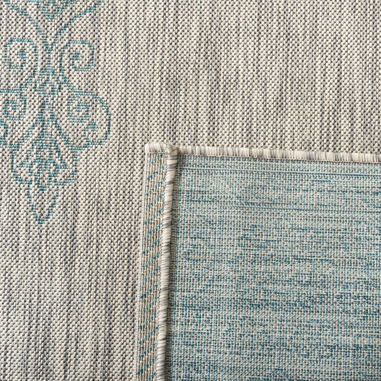Safavieh Courtyard Cy8232 Grey/Aqua Rug - Safavieh - cy8232 - 37112 - 27