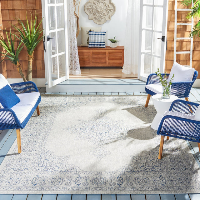 Safavieh Courtyard Cy8232 Grey/Navy Rug - Safavieh - cy8232 - 36812 - 27