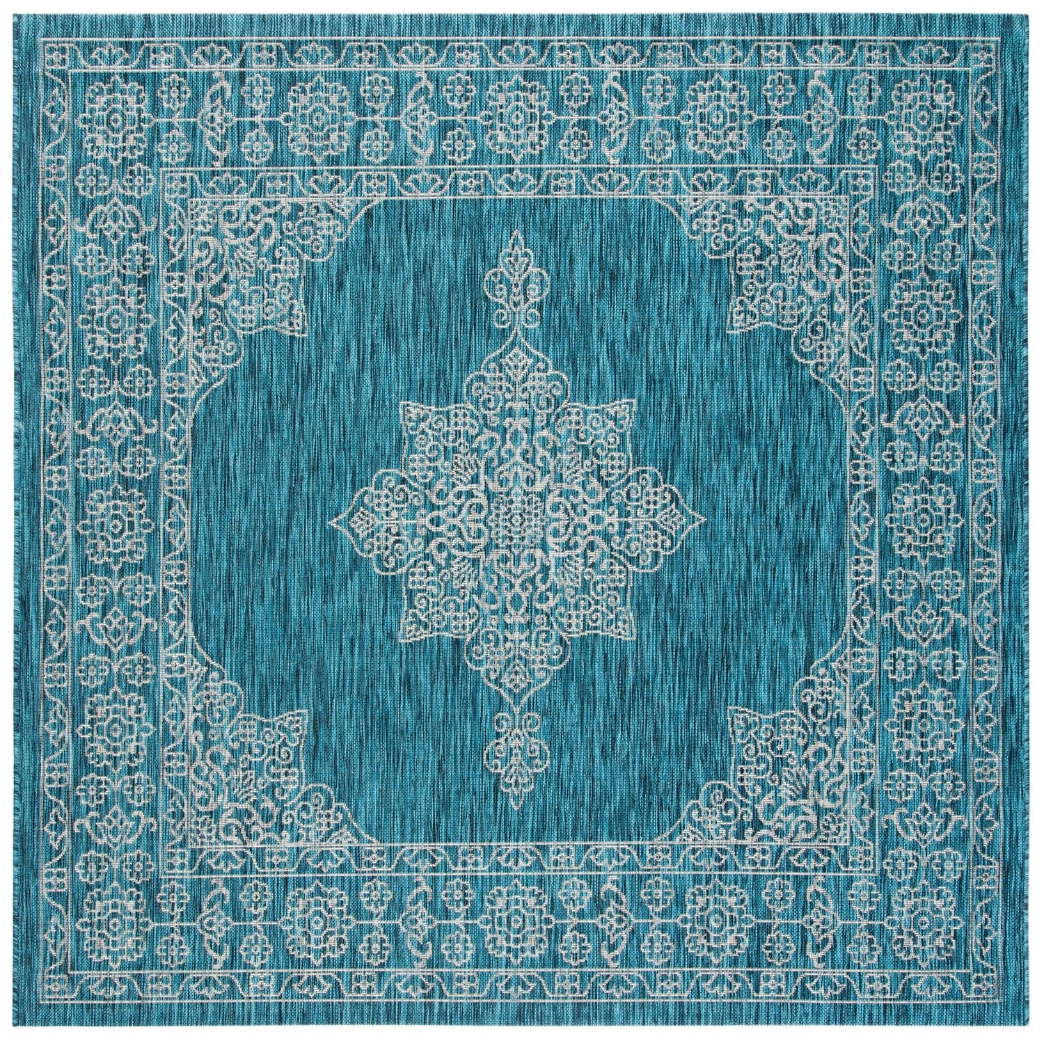 Safavieh Courtyard Cy8232 Teal/Ivory Rug - Safavieh - cy8232 - 37221 - 27