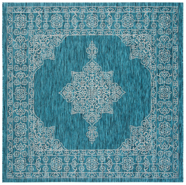 Safavieh Courtyard Cy8232 Teal/Ivory Rug - Safavieh - cy8232 - 37221 - 27