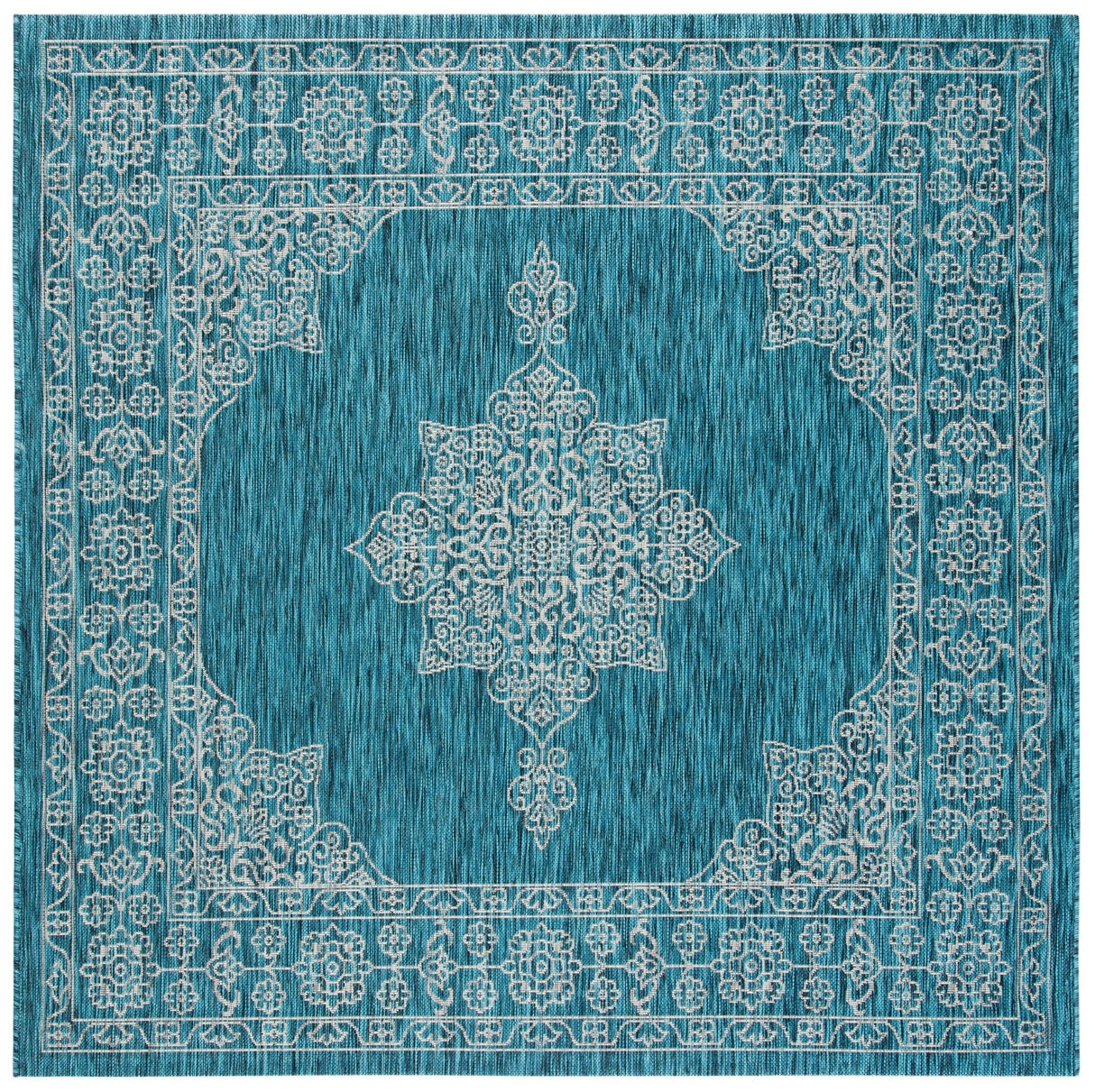 Safavieh Courtyard Cy8232 Teal/Ivory Rug - Safavieh - cy8232 - 37221 - 27
