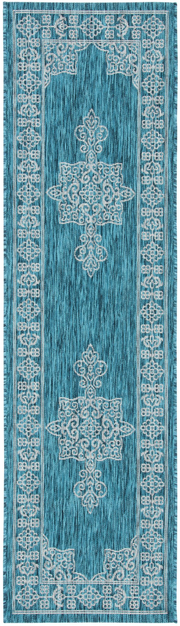 Safavieh Courtyard Cy8232 Teal/Ivory Rug - Safavieh - cy8232 - 37221 - 27