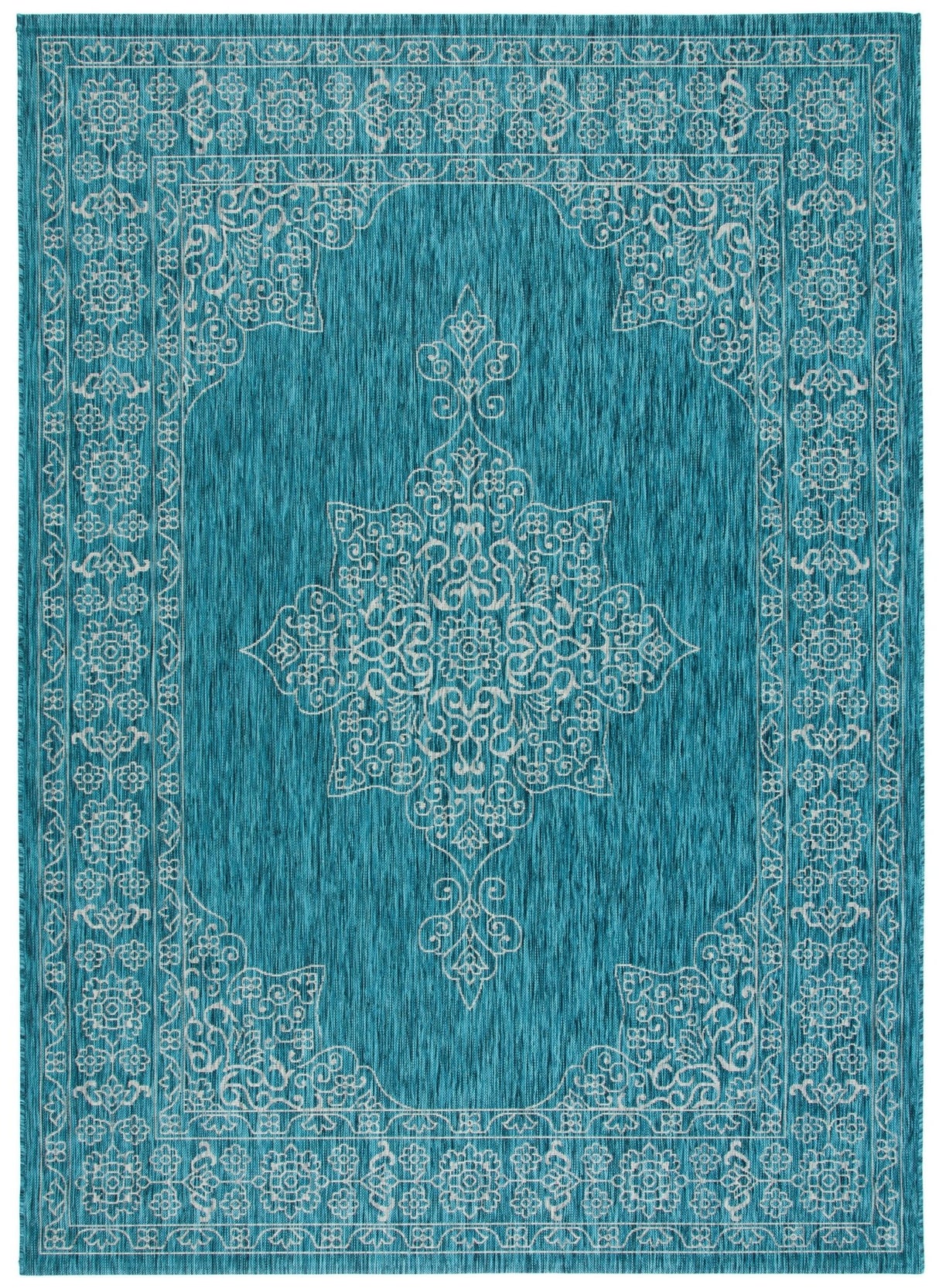 Safavieh Courtyard Cy8232 Teal/Ivory Rug - Safavieh - cy8232 - 37221 - 27